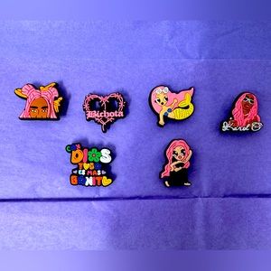Karol G Inspired Charms for Crocs - Set of 6 charms - NEW